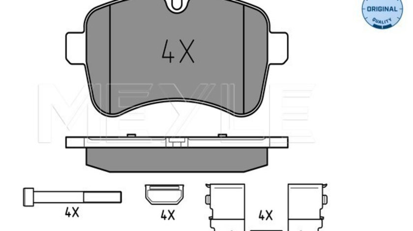 Set placute frana,frana disc puntea spate (0252923221 MEYLE) IVECO