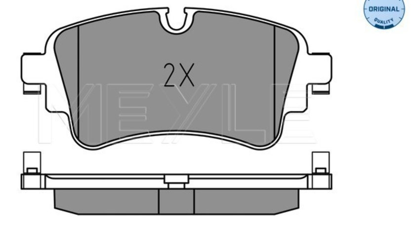 Set placute frana,frana disc puntea spate (0252230817 MEYLE) AUDI,VW