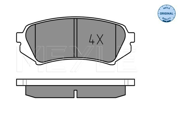 Set placute frana,frana disc puntea spate (0252353917 MEYLE) LEXUS,TOYOTA