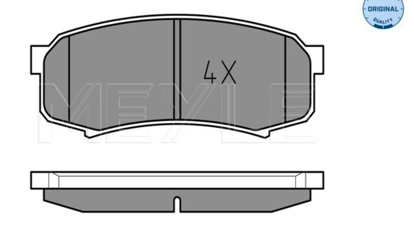 Set placute frana,frana disc puntea spate (0252194715W MEYLE) LEXUS,MITSUBISHI,TOYOTA