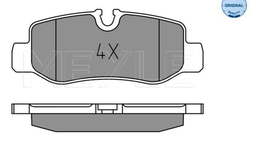 Set placute frana,frana disc puntea spate (0252210118 MEYLE) MERCEDES-BENZ