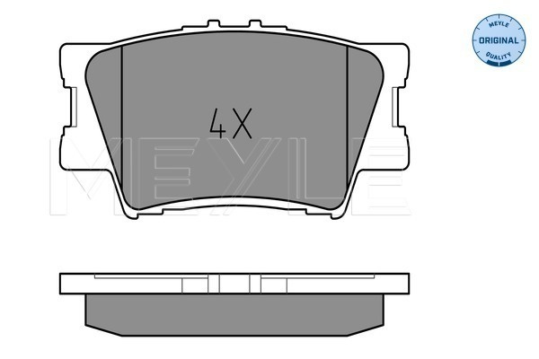 Set placute frana,frana disc puntea spate (0252433815 MEYLE) LEXUS,TOYOTA