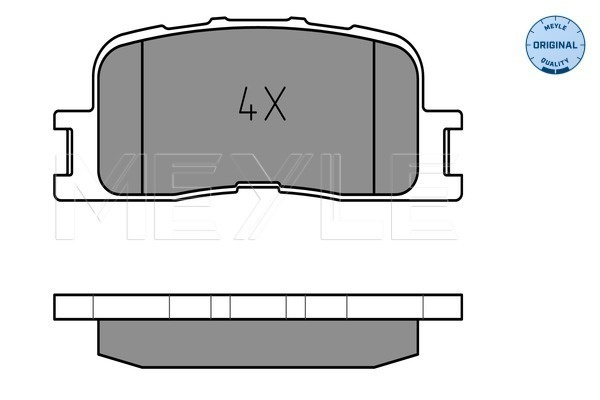 Set placute frana,frana disc puntea spate (0252370215W MEYLE) TOYOTA