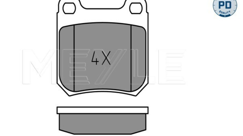 Set placute frana,frana disc puntea spate (0252105015PD MEYLE) OPEL,SAAB,VAUXHALL