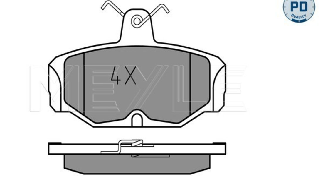 Set placute frana,frana disc puntea spate (0252098113PD MEYLE) FORD