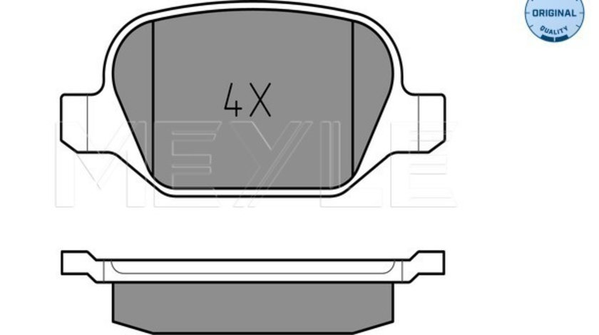 Set placute frana,frana disc puntea spate (0252351716 MEYLE) ALFA ROMEO,FIAT,LANCIA