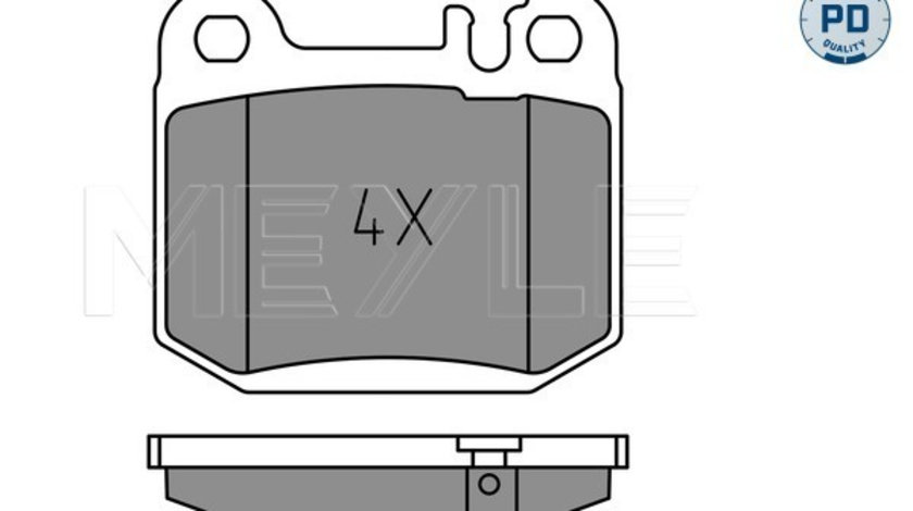 Set placute frana,frana disc puntea spate (0252315715PD MEYLE) MERCEDES-BENZ