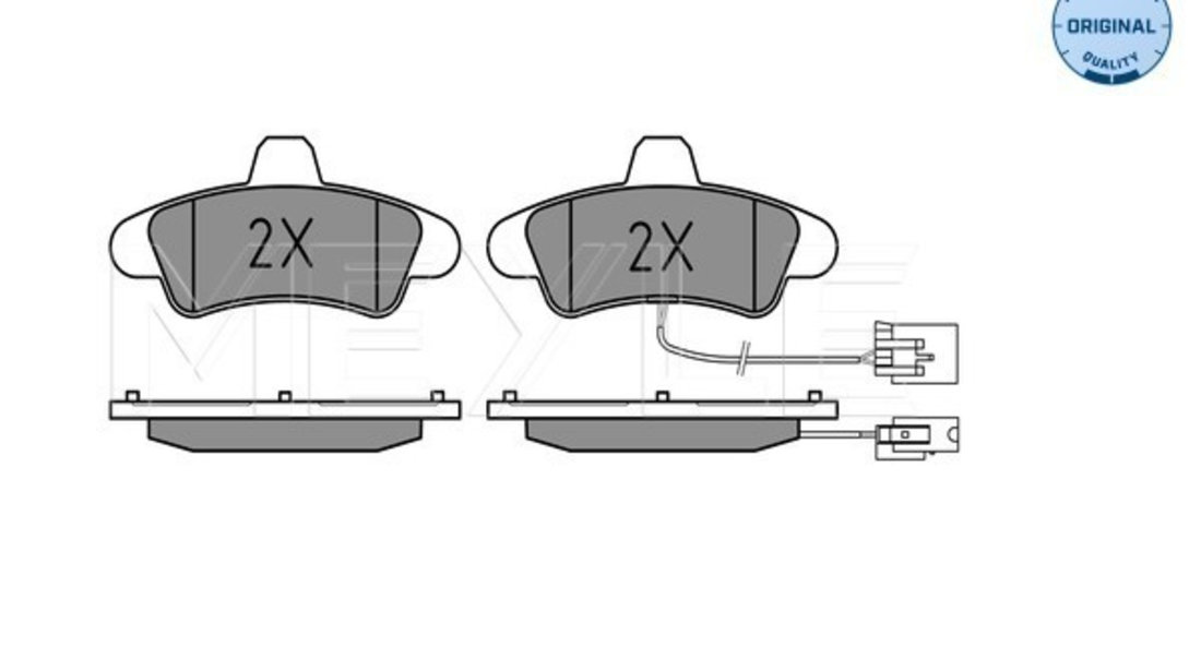 Set placute frana,frana disc puntea spate (0252341015B MEYLE) FORD