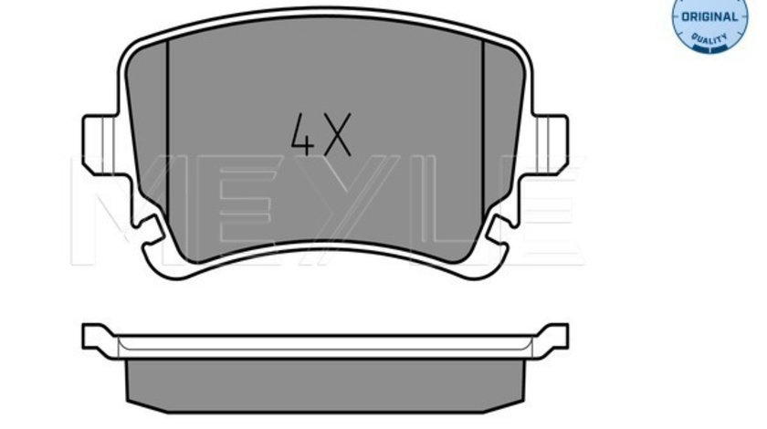 Set placute frana,frana disc puntea spate (0252332617 MEYLE) AUDI,AUDI (FAW),VW