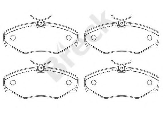 Set placute frana,frana disc RENAULT AVANTIME (DE0_) (2001 - 2003) Break 23099 00 703 00 piesa NOUA