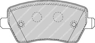 Set placute frana,frana disc RENAULT CAPTUR (2013 - 2016) FERODO FDB1617 piesa NOUA