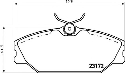 Set placute frana,frana disc RENAULT CLIO II (BB0/1/2, CB0/1/2) (1998 - 2005) TEXTAR 2317203 piesa N...