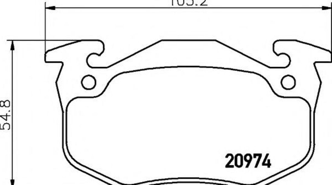 Set placute frana,frana disc RENAULT CLIO II (BB0/1/2, CB0/1/2) (1998 - 2005) TEXTAR 2097401 piesa NOUA