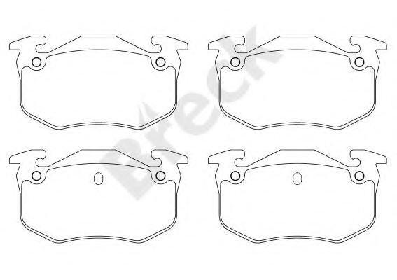 Set placute frana,frana disc RENAULT CLIO II (BB0/1/2, CB0/1/2) (1998 - 2005) Break 20973 00 704 00 piesa NOUA