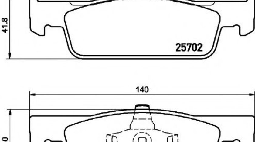 Set placute frana,frana disc RENAULT CLIO IV (2012 - 2016) TEXTAR 2570201 - produs NOU
