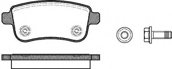 Set placute frana,frana disc RENAULT FLUENCE (L30) (2010 - 2016) REMSA 1387.00 piesa NOUA