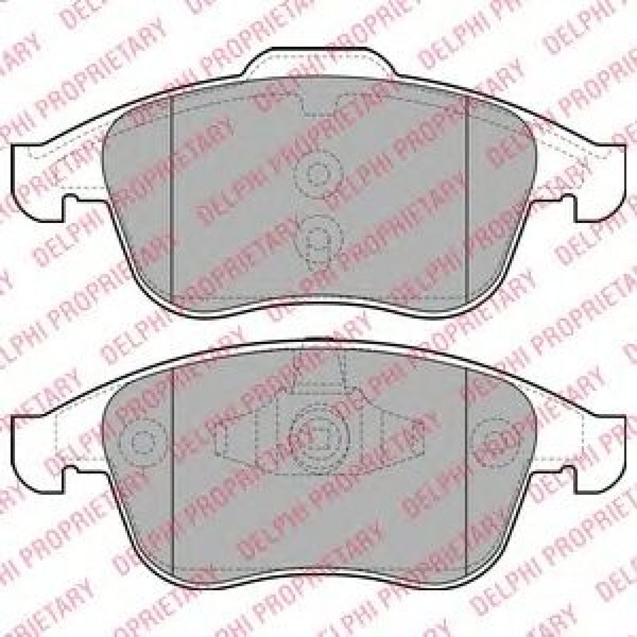 Set placute frana,frana disc RENAULT GRAND SCENIC III (JZ0/1) (2009 - 2016) DELPHI LP2079 piesa NOUA