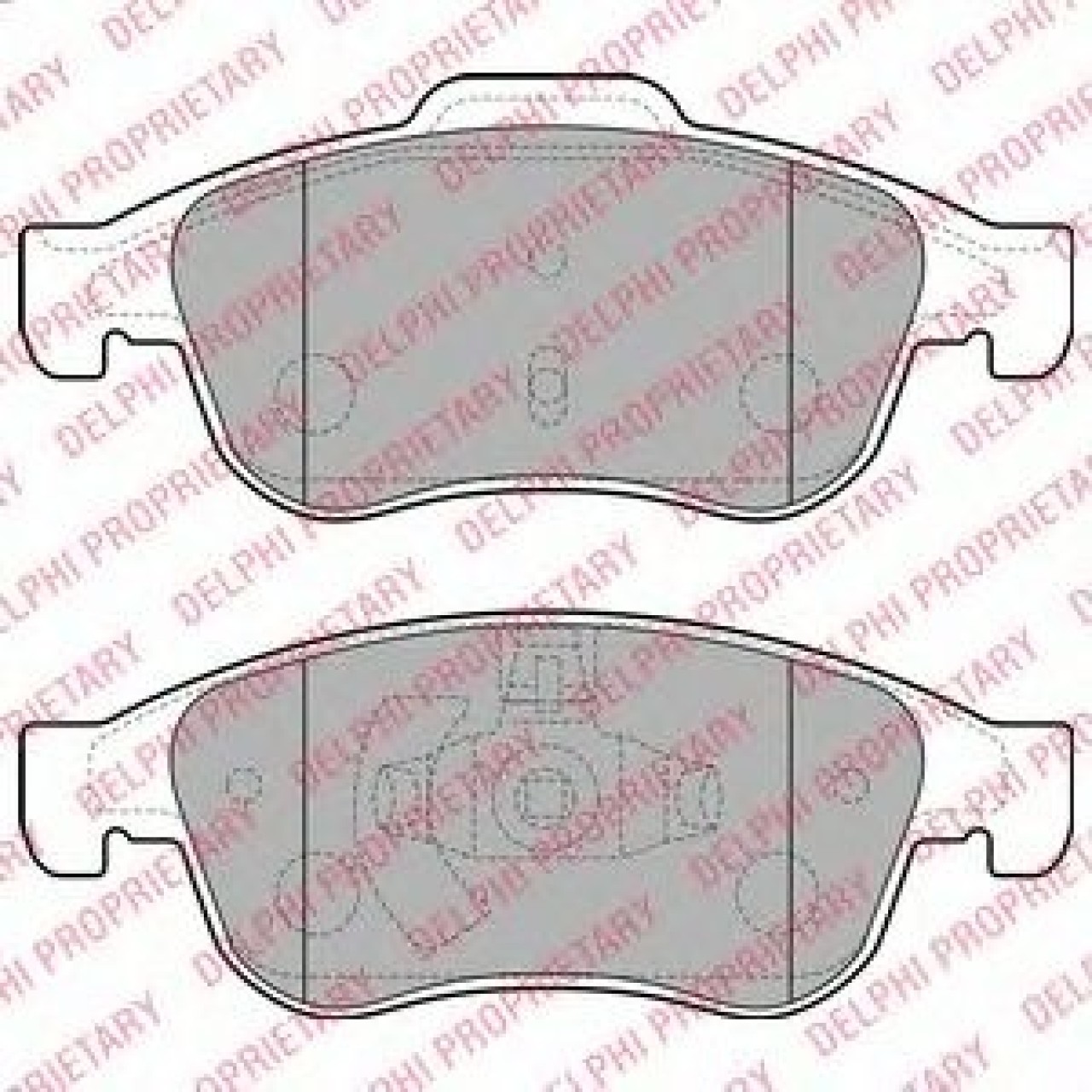 Set placute frana,frana disc RENAULT GRAND SCENIC III (JZ0/1) (2009 - 2016) DELPHI LP2152 piesa NOUA