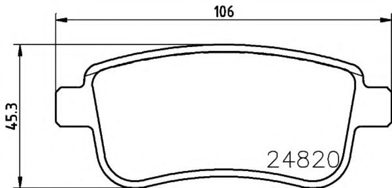Set placute frana,frana disc RENAULT GRAND SCENIC III (JZ0/1) (2009 - 2016) TEXTAR 2482001 piesa NOUA