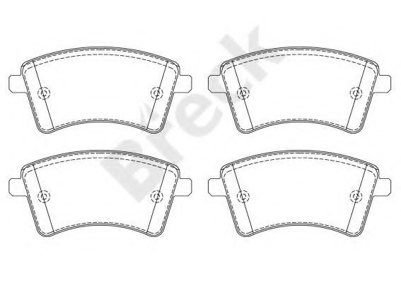 Set placute frana,frana disc RENAULT KANGOO BE BOP (KW0/1) (2009 - 2016) Break 24693 00 701 00 piesa NOUA