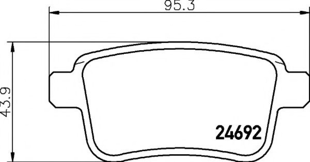 Set placute frana,frana disc RENAULT KANGOO BE BOP (KW0/1) (2009 - 2016) TEXTAR 2469201 piesa NOUA