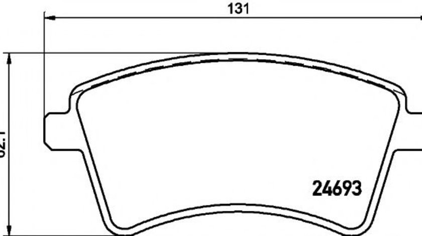 Set placute frana,frana disc RENAULT KANGOO BE BOP (KW0/1) (2009 - 2016) HELLA PAGID 8DB 355 013-961 piesa NOUA