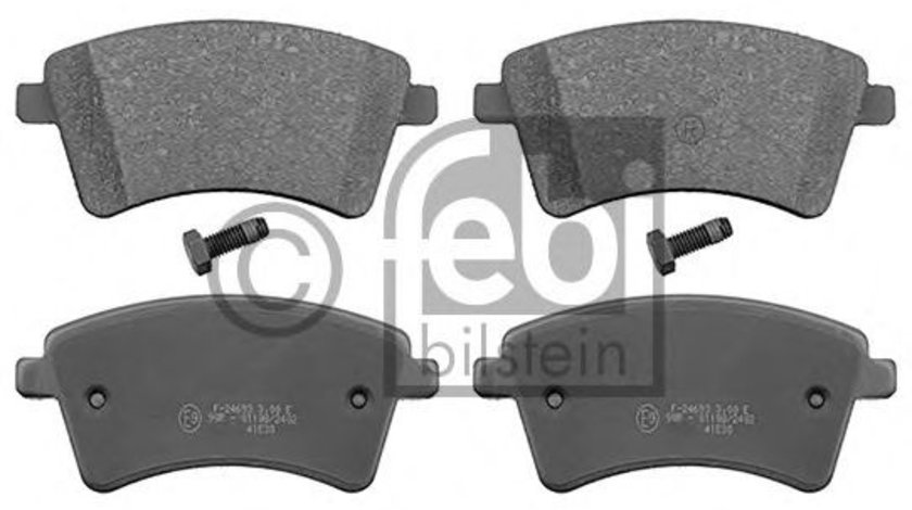 Set placute frana,frana disc RENAULT KANGOO BE BOP (KW0/1) (2009 - 2016) FEBI BILSTEIN 116184 piesa NOUA