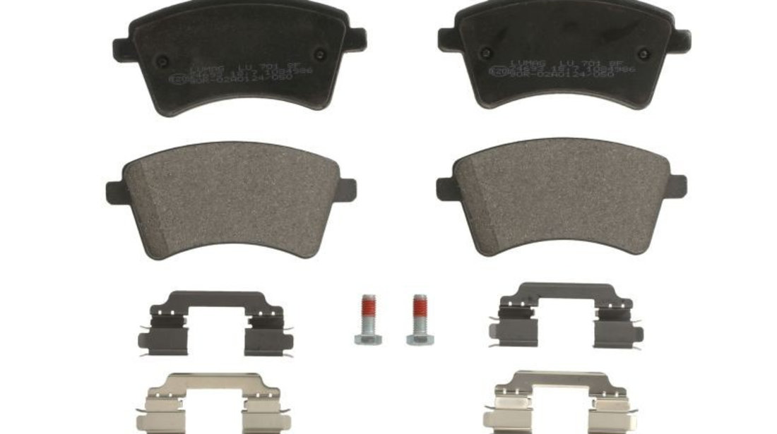 Set placute frana,frana disc RENAULT KANGOO BE BOP (KW0/1) (2009 - 2016) ITN 16-BP1701 piesa NOUA