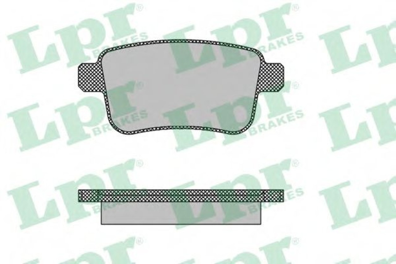 Set placute frana,frana disc RENAULT KANGOO BE BOP (KW0/1) (2009 - 2016) LPR 05P1487 piesa NOUA