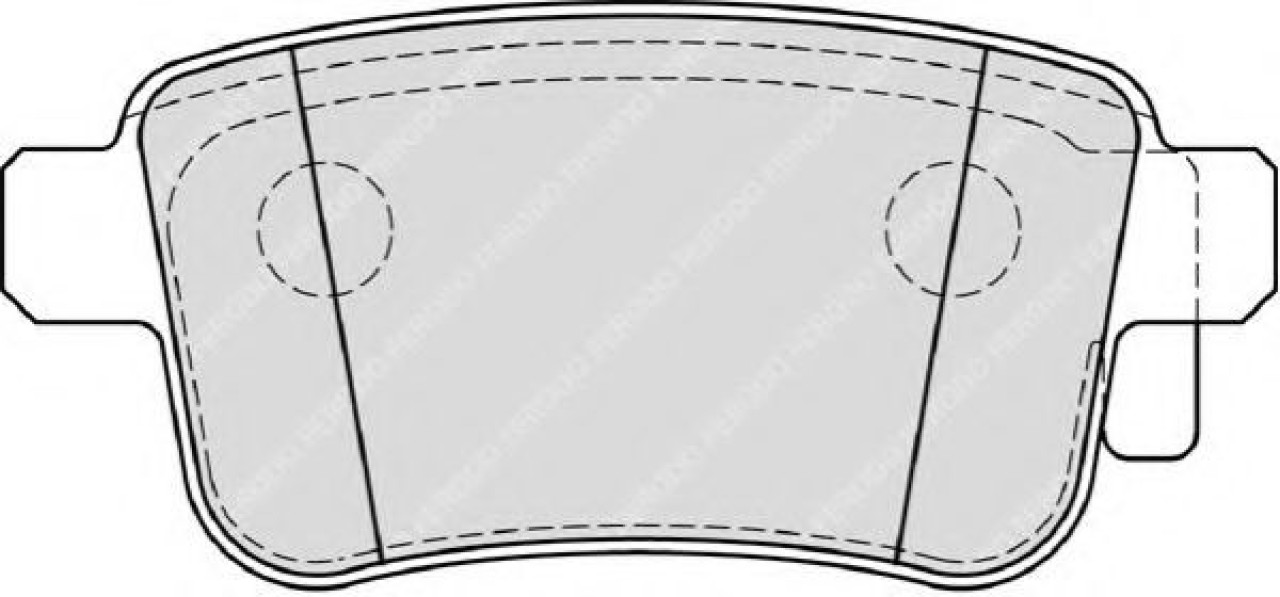 Set placute frana,frana disc RENAULT KANGOO / GRAND KANGOO (KW0/1) (2008 - 2016) FERODO FDB4186 piesa NOUA