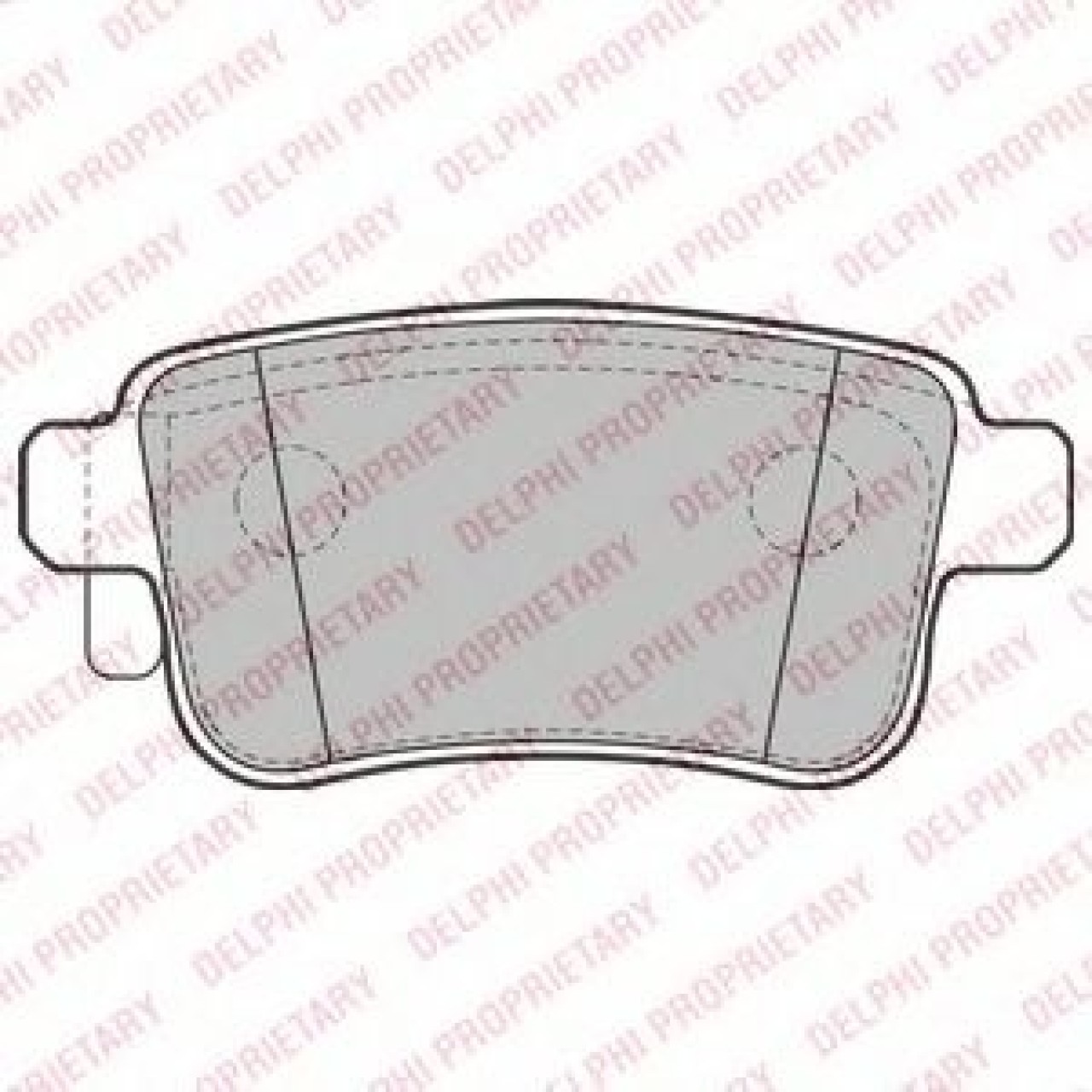 Set placute frana,frana disc RENAULT KANGOO / GRAND KANGOO (KW0/1) (2008 - 2016) DELPHI LP2126 piesa NOUA