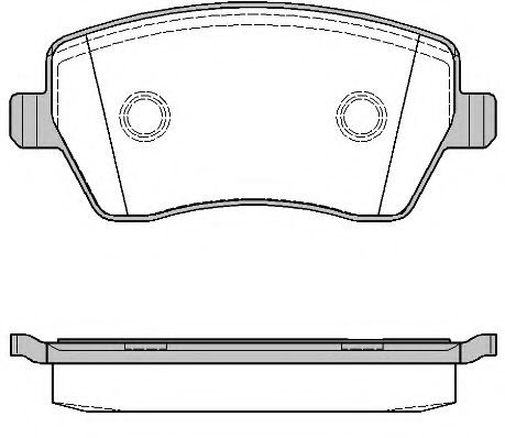 Set placute frana,frana disc RENAULT KANGOO / GRAND KANGOO (KW0/1) (2008 - 2016) REMSA 0987.00 piesa...