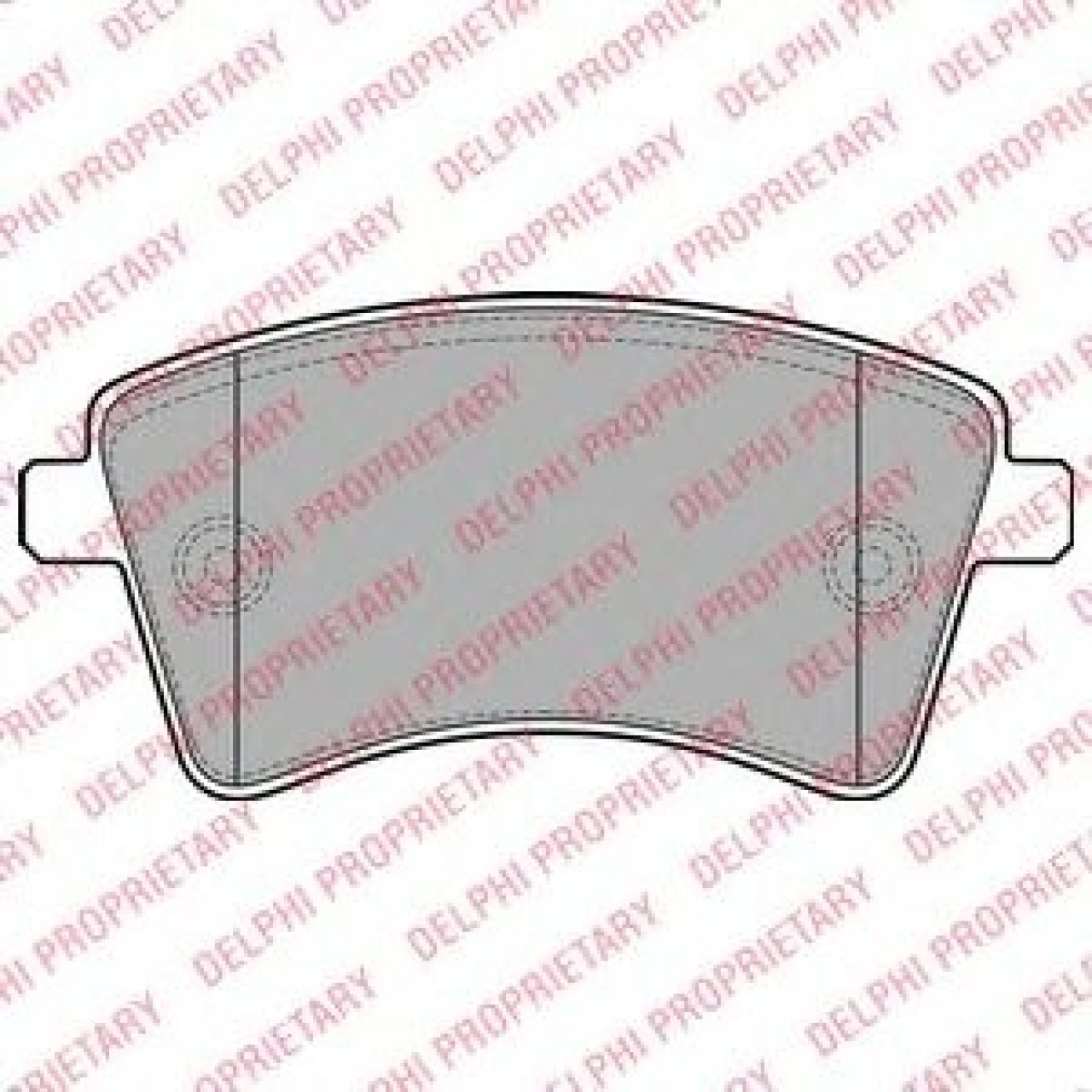 Set placute frana,frana disc RENAULT KANGOO / GRAND KANGOO (KW0/1) (2008 - 2016) DELPHI LP2078 piesa NOUA