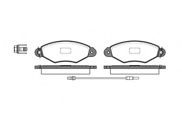 Set placute frana,frana disc RENAULT KANGOO (KC0/1) (1997 - 2007) REMSA 0643.01 piesa NOUA
