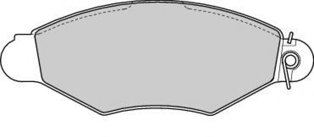 Set placute frana,frana disc RENAULT KANGOO (KC0/1) (1997 - 2007) FERODO FDB1135 piesa NOUA