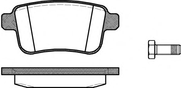 Set placute frana,frana disc RENAULT KANGOO Express (FW0/1) (2008 - 2016) REMSA 1352.00 piesa NOUA