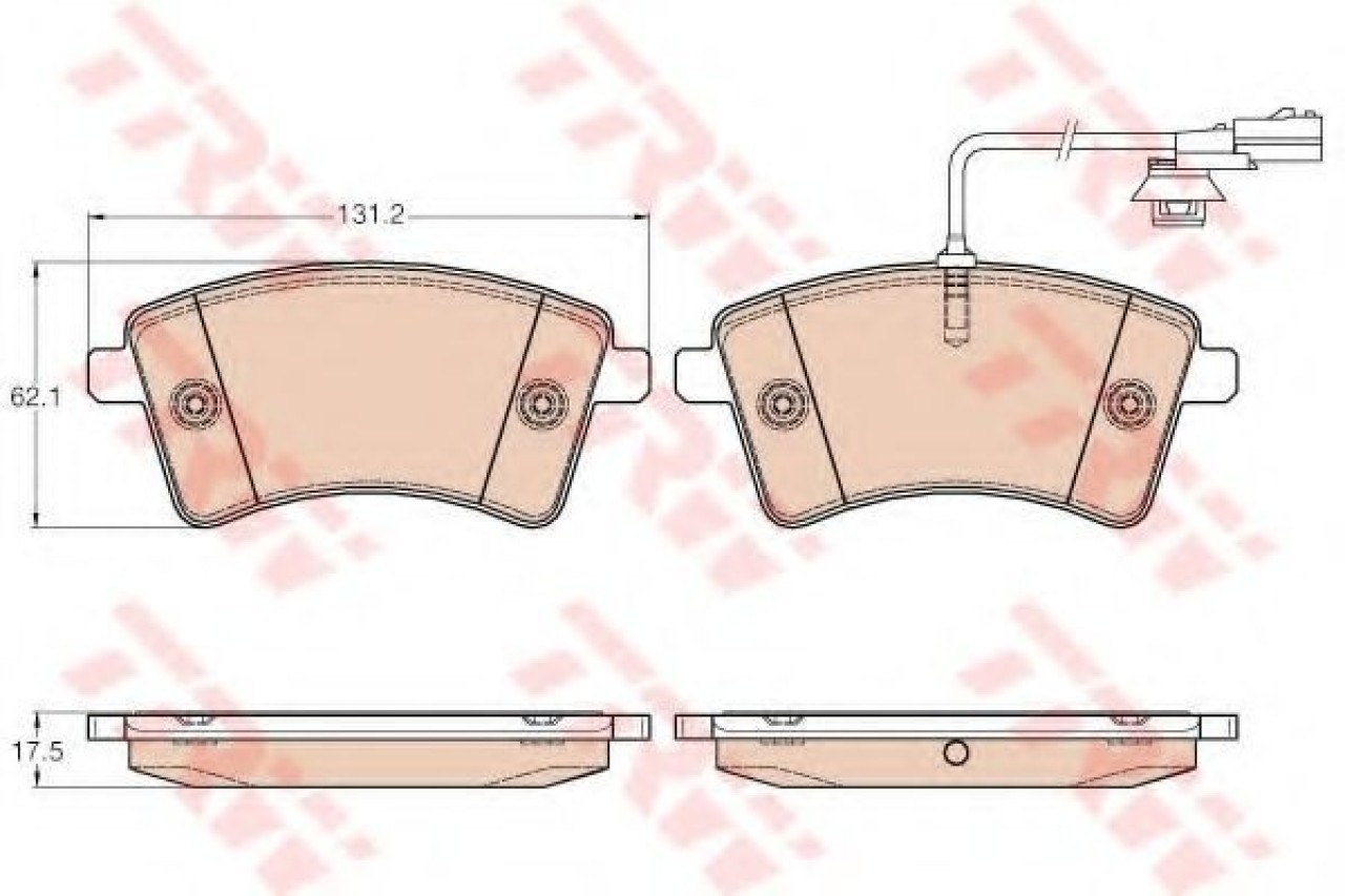 Set placute frana,frana disc RENAULT KANGOO Express (FW0/1) (2008 - 2016) TRW GDB1941 piesa NOUA