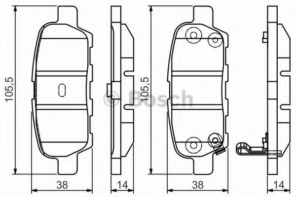 Set placute frana,frana disc RENAULT KOLEOS (HY) (2008 - 2016) BOSCH 0 986 495 089 piesa NOUA
