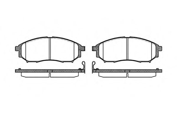 Set placute frana,frana disc RENAULT KOLEOS (HY) (2008 - 2016) REMSA 0852.14 piesa NOUA