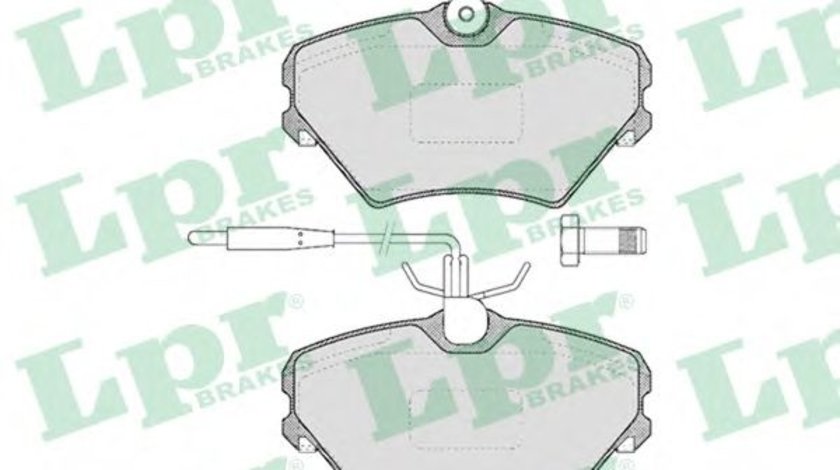 Set placute frana,frana disc RENAULT LAGUNA I (B56, 556) (1993 - 2001) LPR 05P469 piesa NOUA