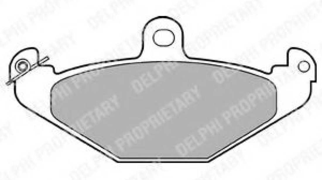 Set placute frana,frana disc RENAULT LAGUNA I (B56, 556) (1993 - 2001) DELPHI LP821 piesa NOUA