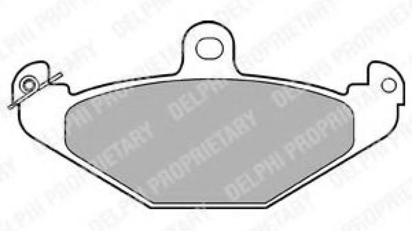 Set placute frana,frana disc RENAULT LAGUNA I (B56, 556) (1993 - 2001) DELPHI LP821 piesa NOUA