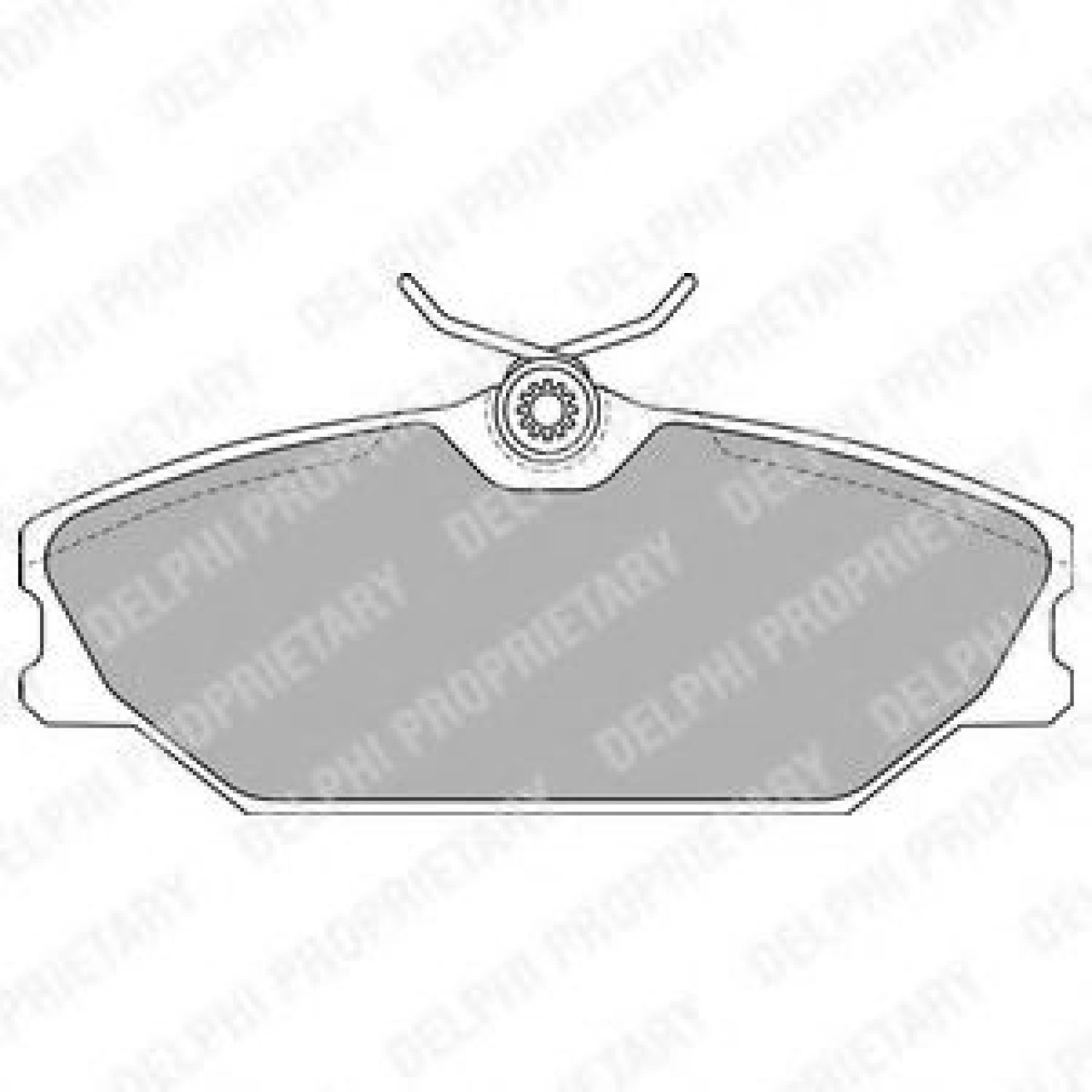 Set placute frana,frana disc RENAULT LAGUNA I Grandtour (K56) (1995 - 2001) DELPHI LP1744 piesa NOUA