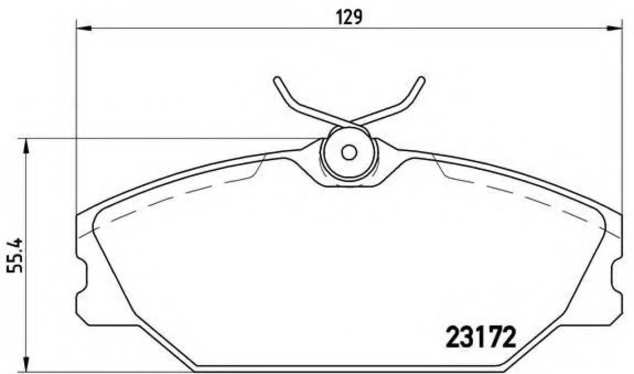 Set placute frana,frana disc RENAULT LAGUNA I Grandtour (K56) (1995 - 2001) BREMBO P 68 027 piesa NOUA