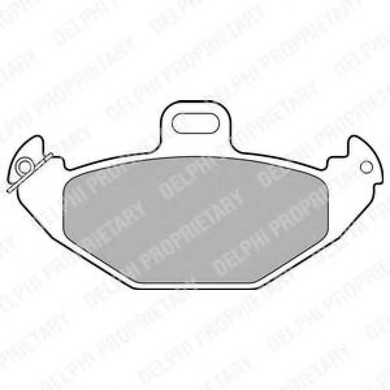 Set placute frana,frana disc RENAULT LAGUNA I Grandtour (K56) (1995 - 2001) DELPHI LP1252 piesa NOUA