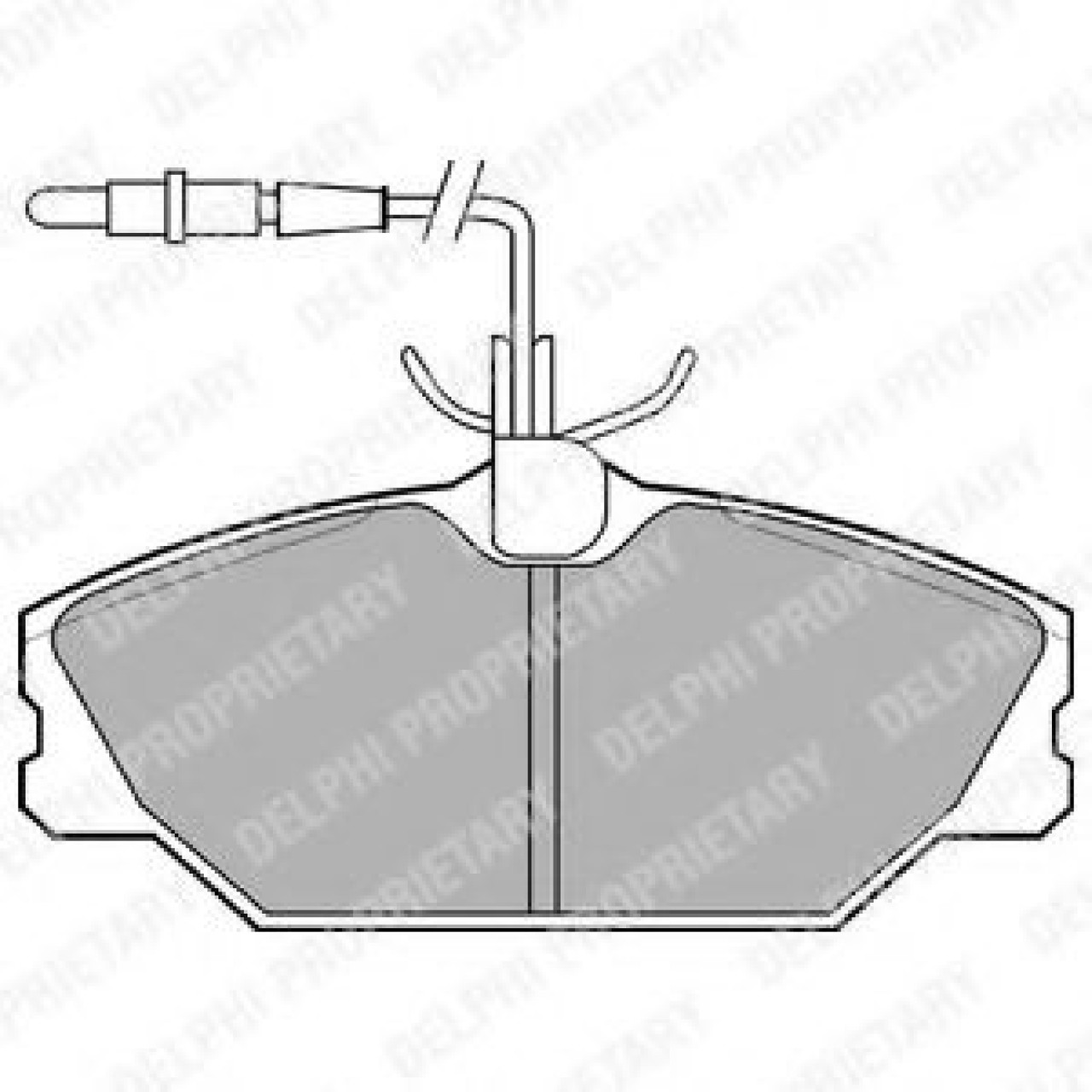 Set placute frana,frana disc RENAULT LAGUNA I Grandtour (K56) (1995 - 2001) DELPHI LP788 piesa NOUA