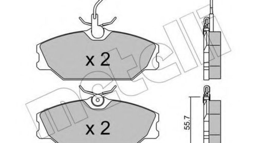 Set placute frana,frana disc RENAULT LAGUNA I Grandtour (K56) (1995 - 2001) METELLI 22-0142-0 piesa NOUA