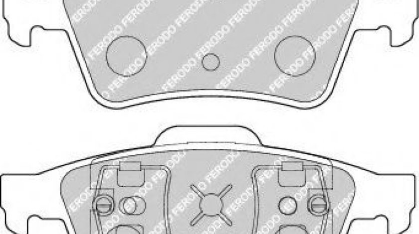 Set placute frana,frana disc RENAULT LAGUNA II (BG0/1) (2001 - 2016) FERODO FDB1540 piesa NOUA