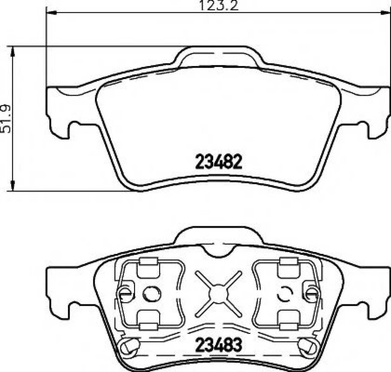 Set placute frana,frana disc RENAULT LAGUNA II Grandtour (KG0/1) (2001 - 2016) TEXTAR 2348202 piesa NOUA