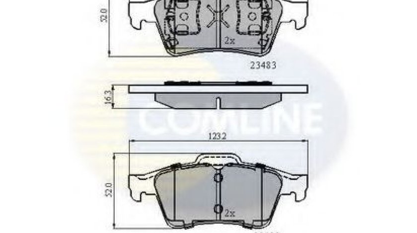 Set placute frana,frana disc RENAULT LATITUDE (L70) (2010 - 2016) COMLINE CBP0946 piesa NOUA